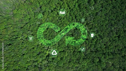 Circular economy concept. Energy consumption and CO2 emissions are increasing. Sharing,reusing,repairing,renovating and recycling existing materials and products as much possible.	
