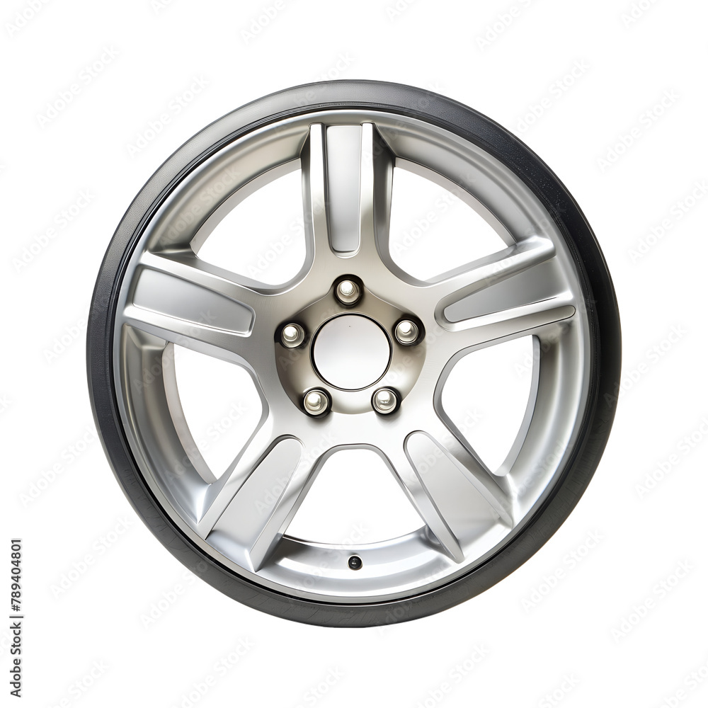 Obraz premium car wheel isolated on transparent background