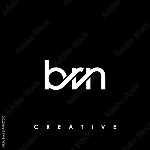 BRN Letter Initial Logo Design Template Vector Illustration