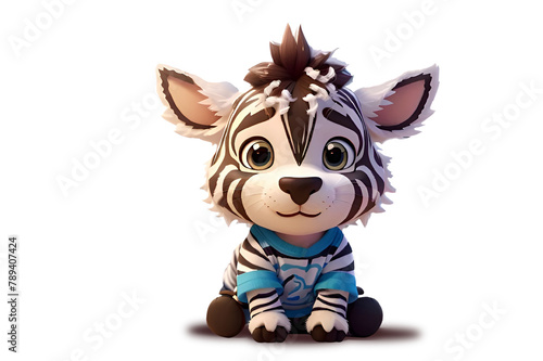 Cute zebra mascot character png