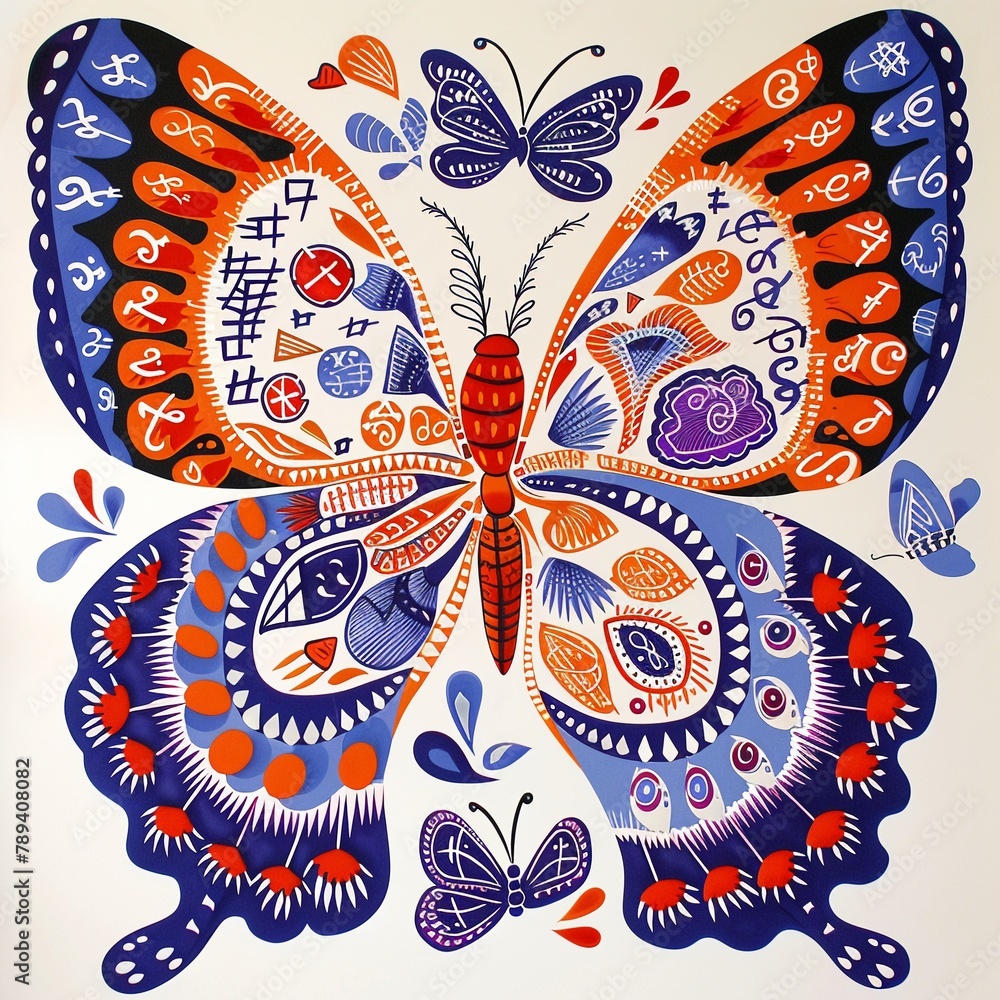Mathematical equations morph into butterflies, highlighting the beauty and interconnectedness of different disciplines , - obrazy, fototapety, plakaty 