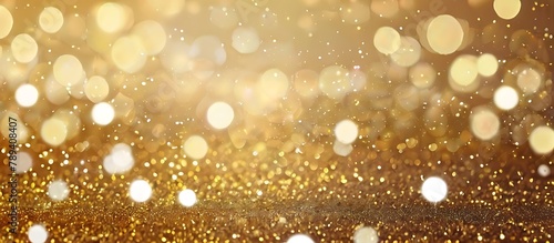 A mesmerizing display of golden light particles creating a dreamlike atmosphere, ideal for festive or elegant themes