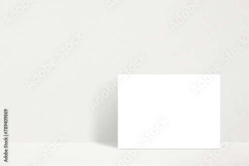 Rectangle frame mockup on a white background