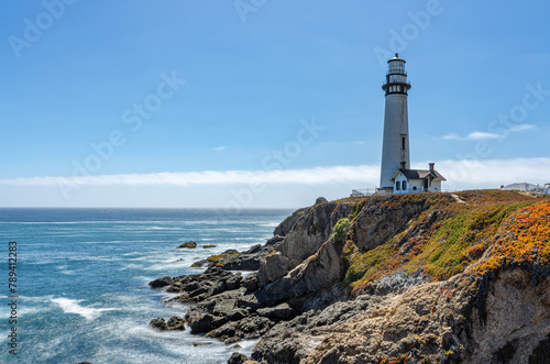 Pigeon Point Light Station State Historic Park or Pigeon Point Lighthouse, Pescadero, CA.