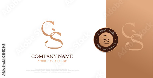Initial CS Logo Design Vector 