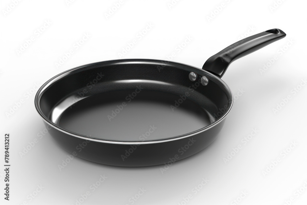 black iron pan isolated on white background black iron pan isolated on white background