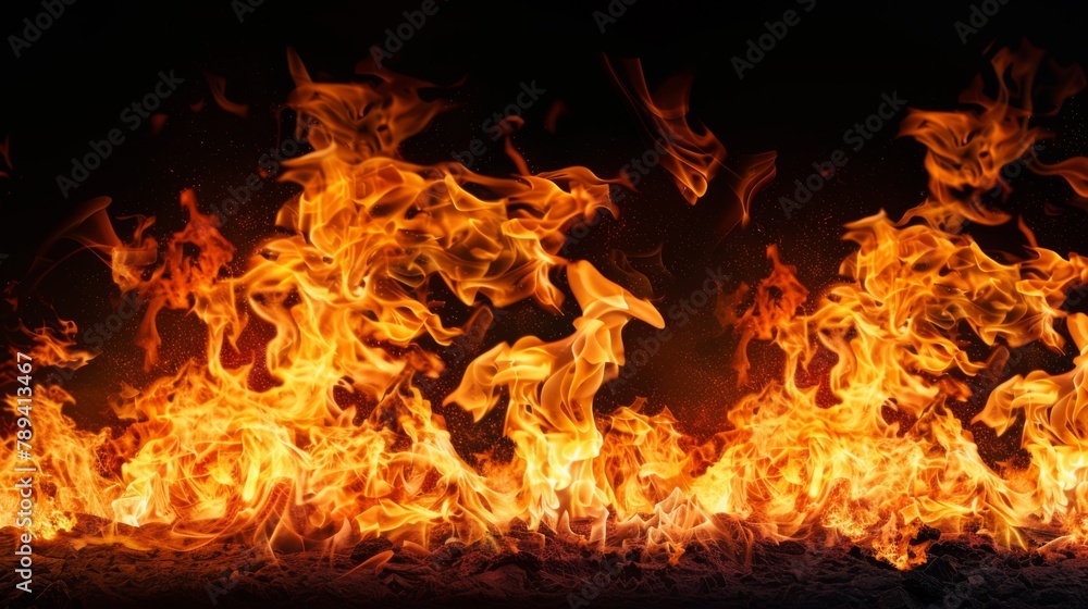 Intense Flames Engulfing the Frame Intense Flames Engulfing the Frame