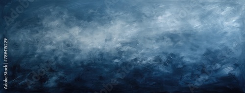 Abstract Blue Textured Painting Background © evening_tao