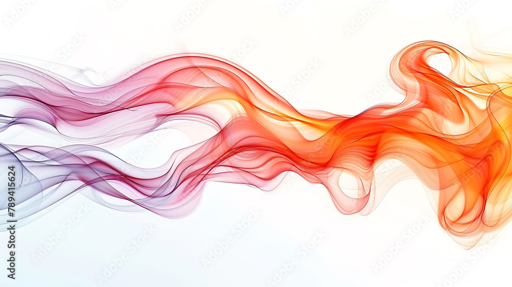 Bright And Dynamic Flames On A White Background Bright And Dynamic Flames On A White Background