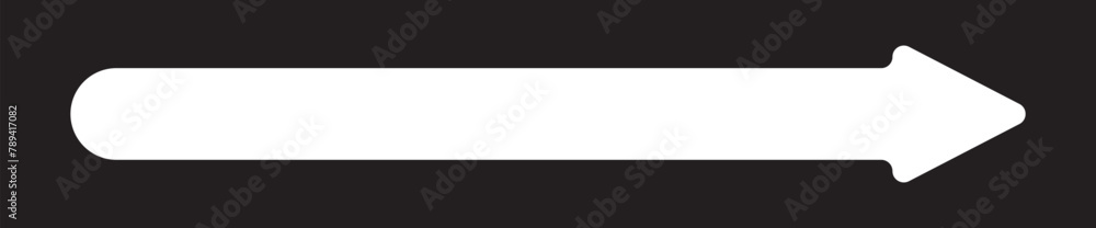 Horizontal long straight white arrow signs. White pointer, direction, position symbol and double arrow icon isolated on white background. Long arrow pointing vector. 11:11 Horizontal long straight white arrow signs. White pointer, direction, position symbol and double arrow icon isolated on white background. Long arrow pointing vector. 11:11