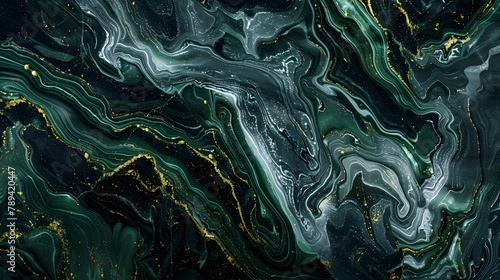 background green emerald luxury abstract wallpaper. golden line art on marble.