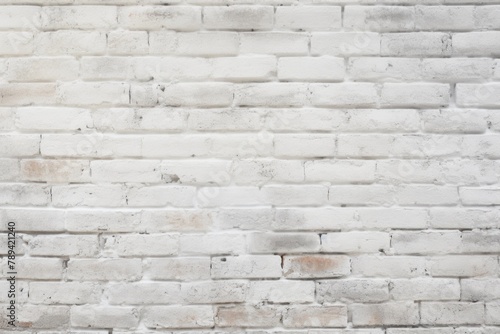 Distressed white brick wall texture background.