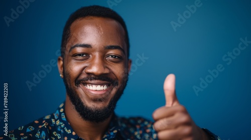 Man Giving a Thumbs Up photo