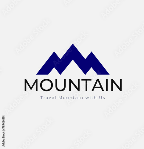 Mountain Logo Design template - Editable Text and Layers