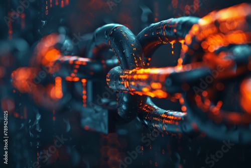 A line of code transforming into a padlock, symbolizing data encryption and online security.