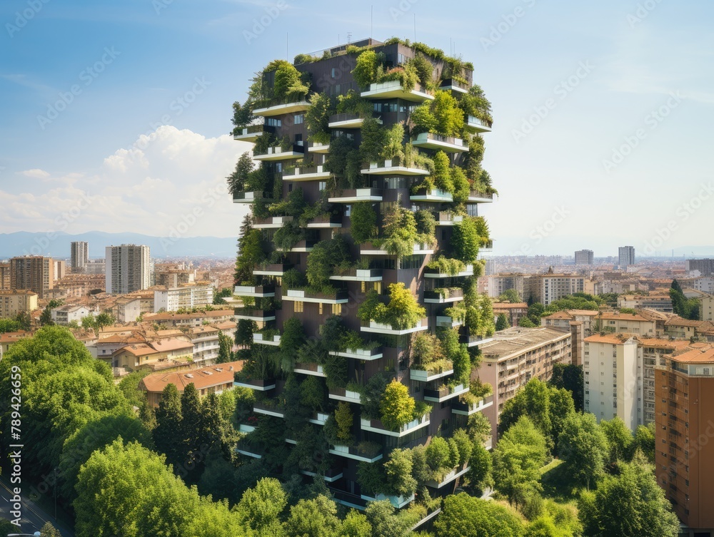 skyscrapers overgrown with post-apocalyptic buildings. skyscrapers overgrown with plants skyscrapers overgrown with post-apocalyptic buildings. skyscrapers overgrown with plants