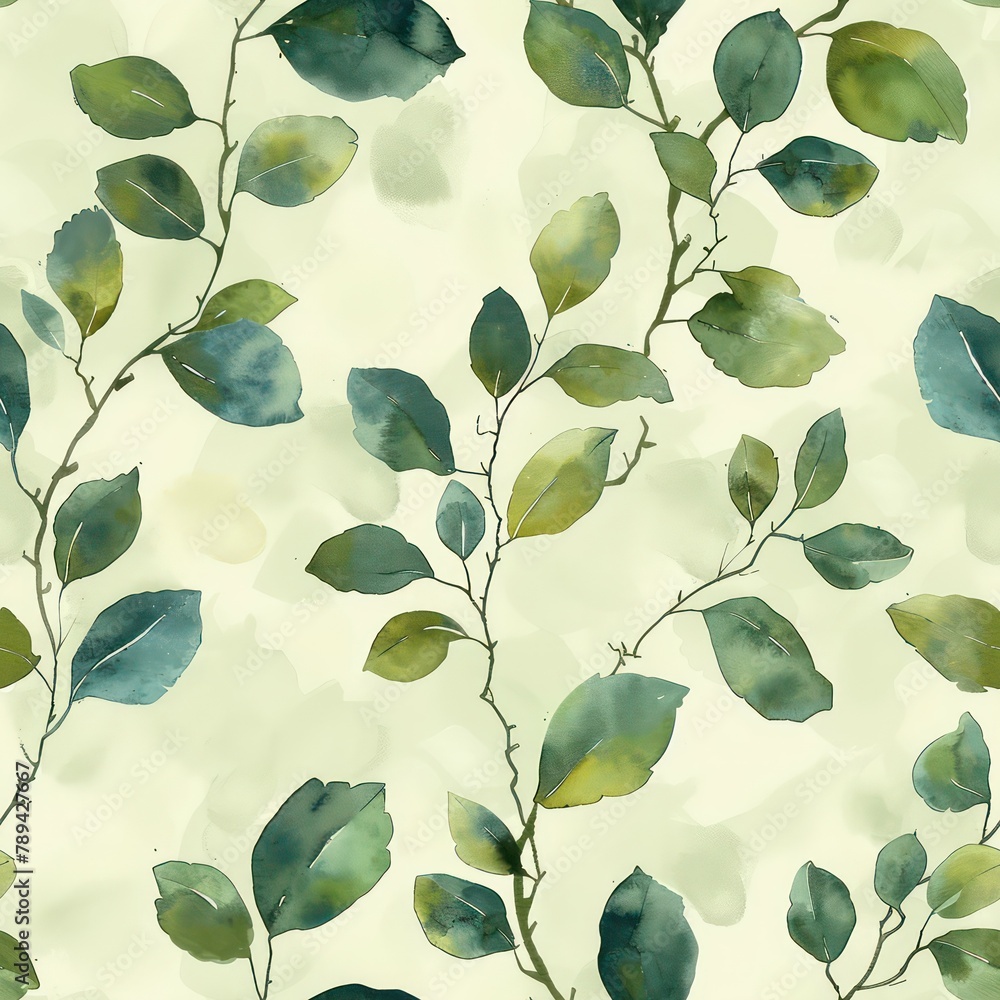 Seamless beautiful abstract leaves pattern background Seamless beautiful abstract leaves pattern background