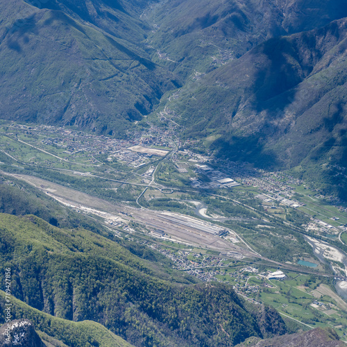 Villadossola town in Ossola valley, Italy