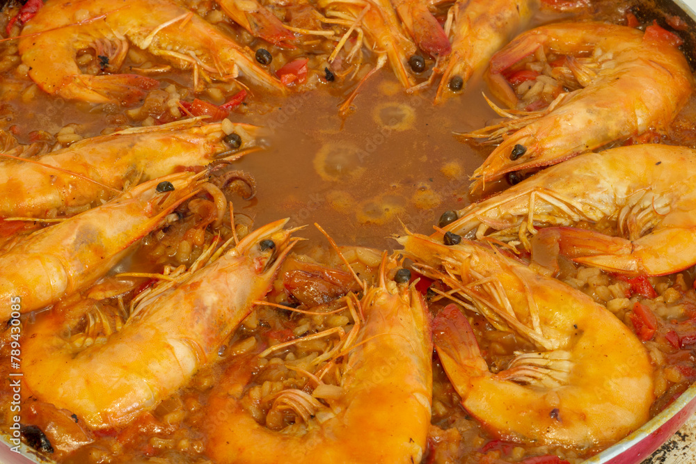 Adding Fried Shrimp to Paella Culinary Harmony Adding Fried Shrimp to Paella Culinary Harmony