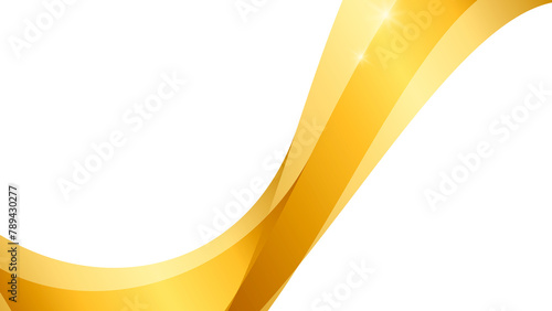 Gold swirly line design element photo