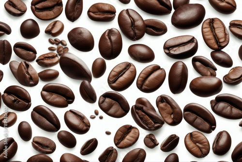 Different coffee white beans