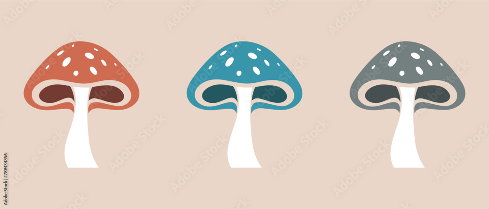 mushroom healthy nature food icon. vector design.