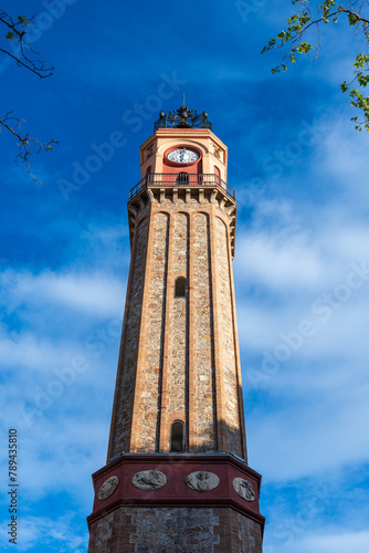 Barcelona, Spain: Torre del Rellotge, Plaça de la Vila de Gràcia