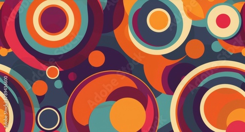 60s Style Abstract Graphic Wallpaper Background