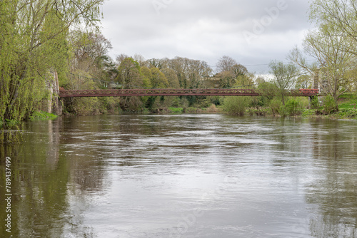 Kalemouth Suspension Bridge over the Teviot at Kalemouth, Scotland