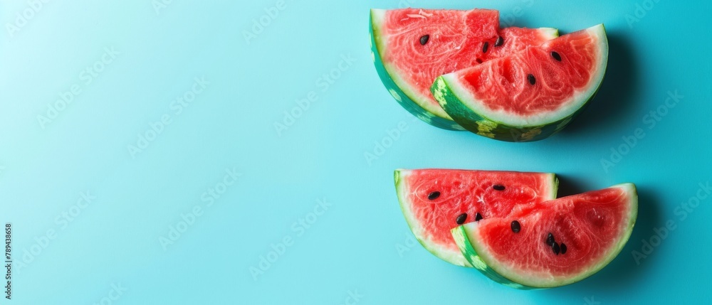 The concept is based on watermelon candy on a bright background. A creative idea with a minimal design. The concept is based on watermelon candy on a bright background. A creative idea with a minimal design.