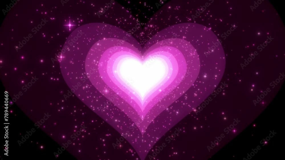 Neon light love heart tunnel animation moving background. 4K resolution. Neon light love heart tunnel animation moving background. 4K resolution.