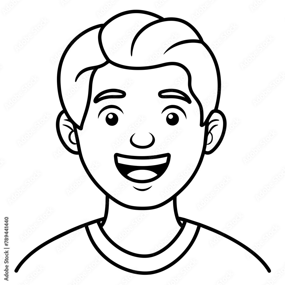 Smile Icon in trendy flat style isolated on grey background. Smile Icon in trendy flat style isolated on grey background.