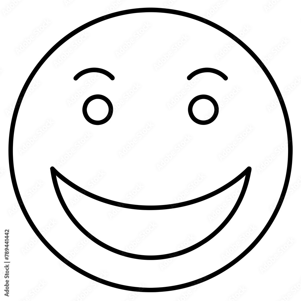 Fototapeta premium smiley face with smile