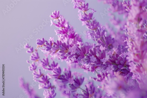 Close up of a bunch of purple flowers, suitable for various designs