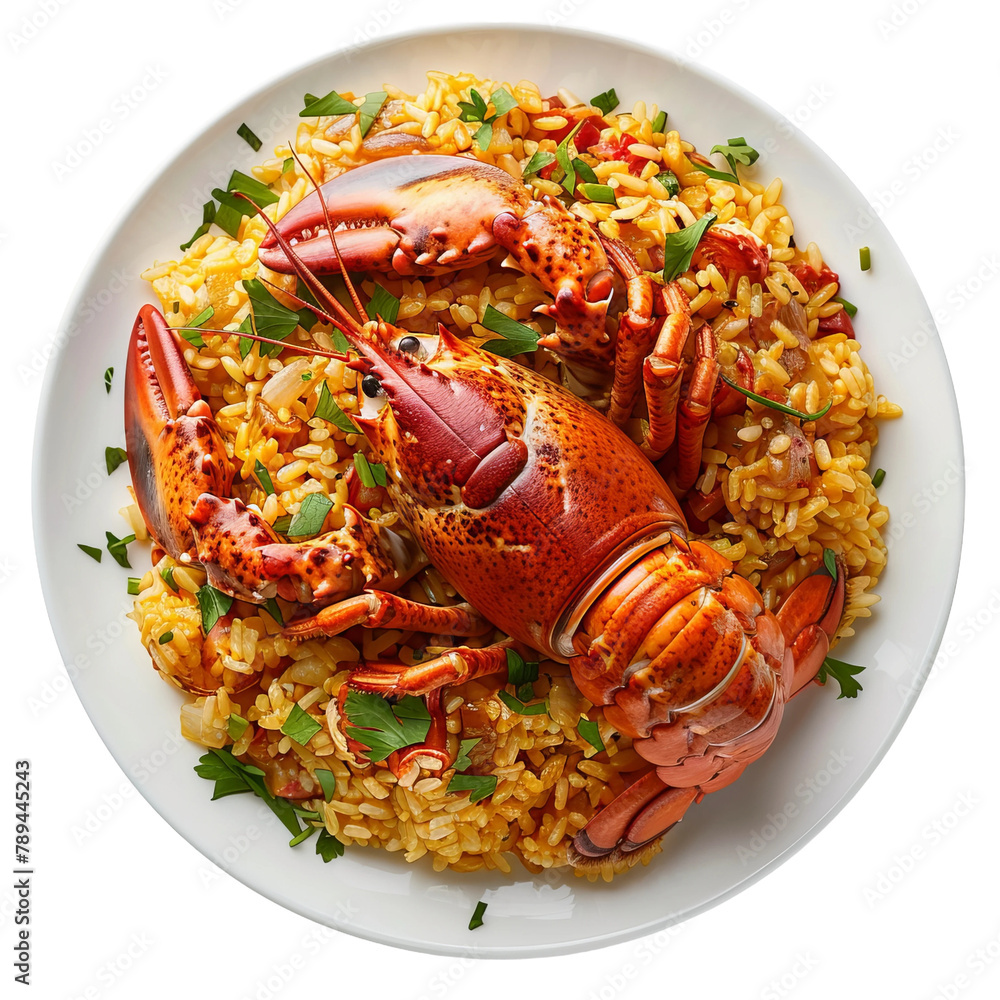 Tasty Arroz de Marisco Seafood Rice Isolated On Transparent Background Tasty Arroz de Marisco Seafood Rice Isolated On Transparent Background