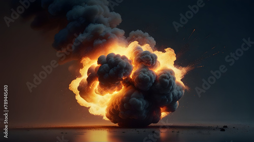 Fiery Sky Explosion