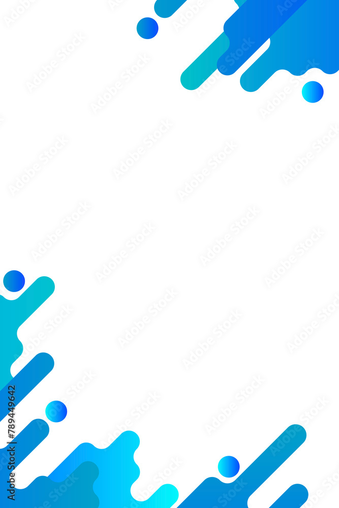 Blue fluid background frame design element Blue fluid background frame design element