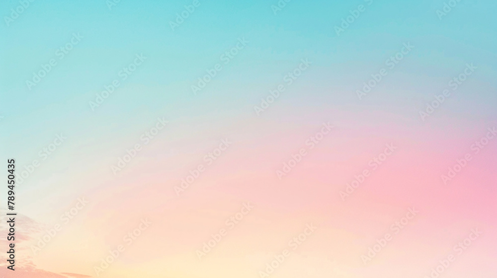 An image displaying the essence of background transitioning smoothly from sky blue to blush pink, reflecting the soft hues of a serene sky. through abstract art.