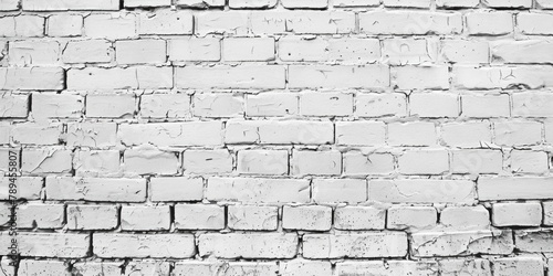 A simple black and white photo of a brick wall. Suitable for backgrounds or textures