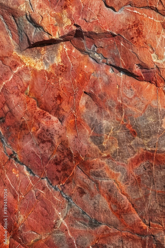 Fototapeta premium A detailed shot of a rock with a bird perched on top. Perfect for nature and wildlife themes