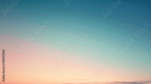Visual art interpretation: dusk blue to peachy pink, designed to capture the romantic and serene colors of an evening sky. portrayed with creativity.