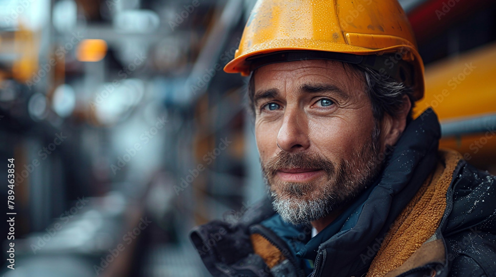A professional site engineer, handsome man wearing yellow color hard hat helmet and looking at the camera with cute smile A professional site engineer, handsome man wearing yellow color hard hat helmet and looking at the camera with cute smile