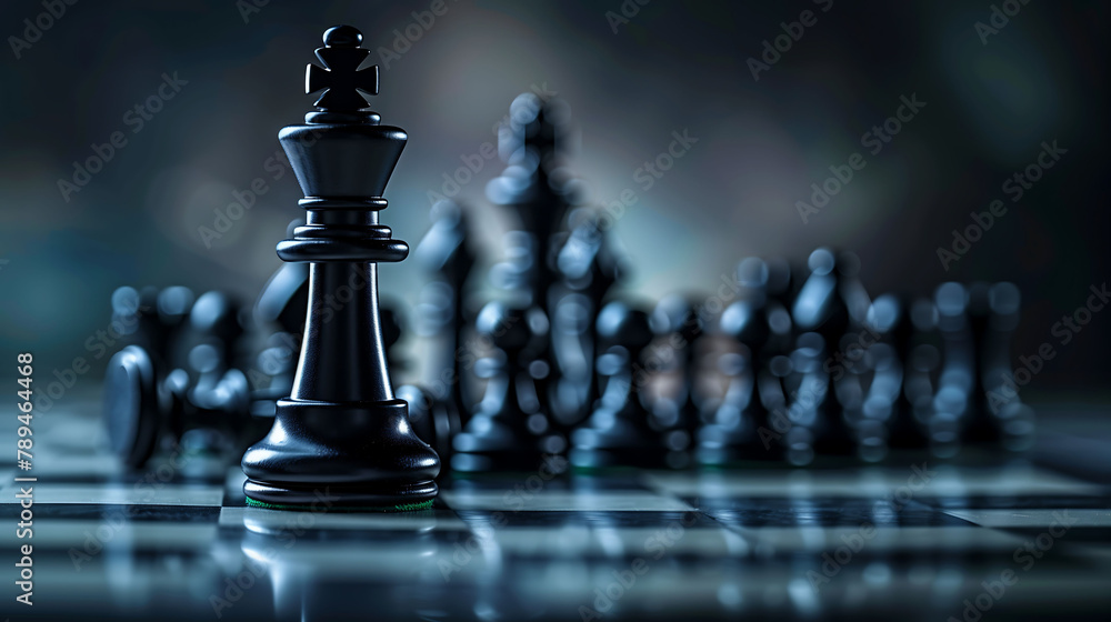 Business leadership and teamwork concept, chess piece on board, leader and competition, strategy, management Business leadership and teamwork concept, chess piece on board, leader and competition, strategy, management