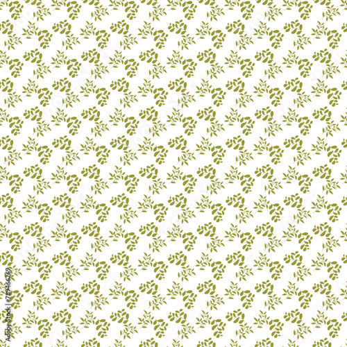 Winding Plant Seamless Vector Pattern Design