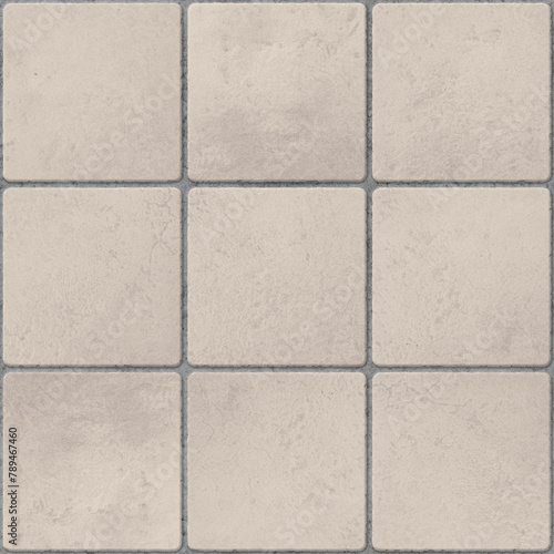 Rough tiles for outdoor seamless pattern background