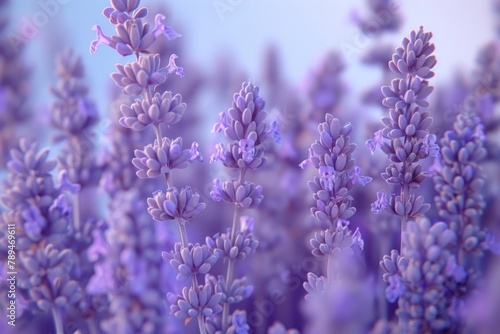 Close up of a bunch of lavender flowers. Suitable for aromatherapy and wellness concepts