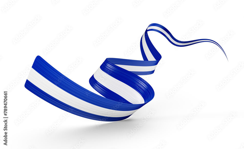 3d Flag Of El Salvador 3d Shiny Waving Ribbon Flag Isolated On White Background 3d Illustration 3d Flag Of El Salvador 3d Shiny Waving Ribbon Flag Isolated On White Background 3d Illustration