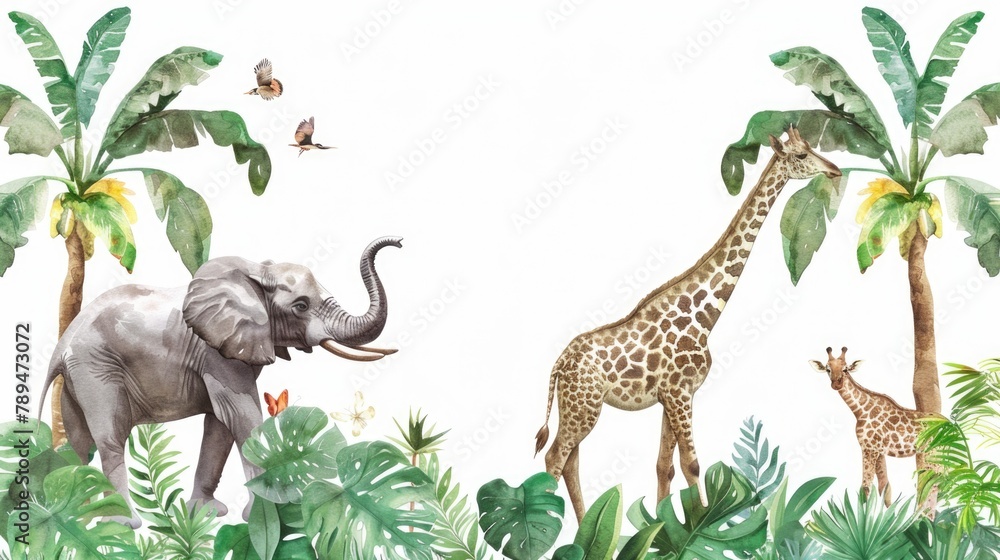 Obraz premium Wildlife animals in their natural habitat, suitable for nature documentaries