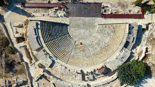 aerial pictures made with a dji mini 4 pro drone over Kourion, Cyprus.
