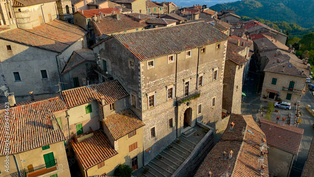 aerial pictures made with a dji mini 4 pro drone over Capranica Prenestina, Lazio, Italy. aerial pictures made with a dji mini 4 pro drone over Capranica Prenestina, Lazio, Italy.